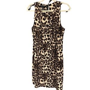 INC International Concepts Leopard Print Midi Dress